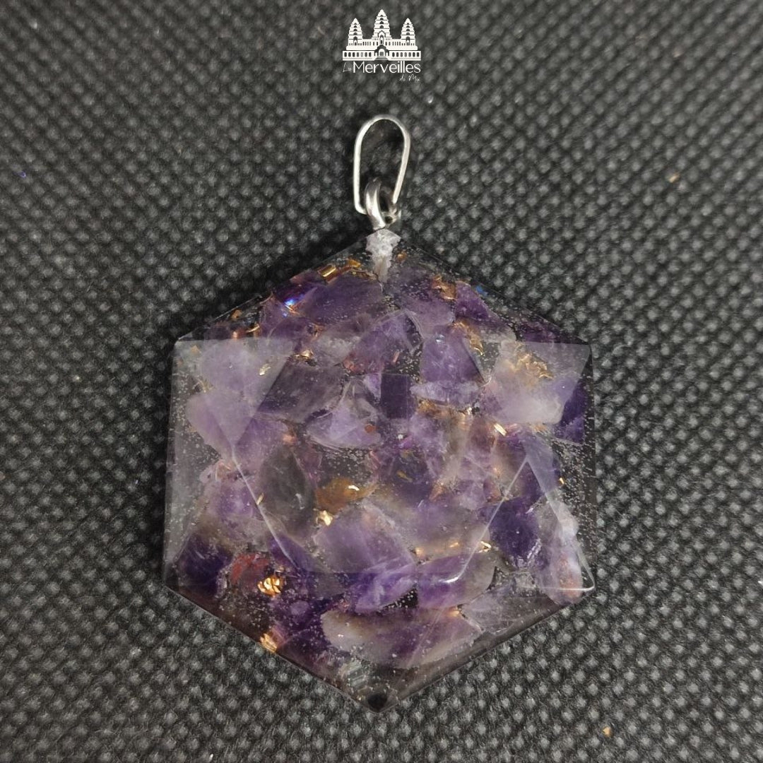 Pendentif Orgonite – Améthyste