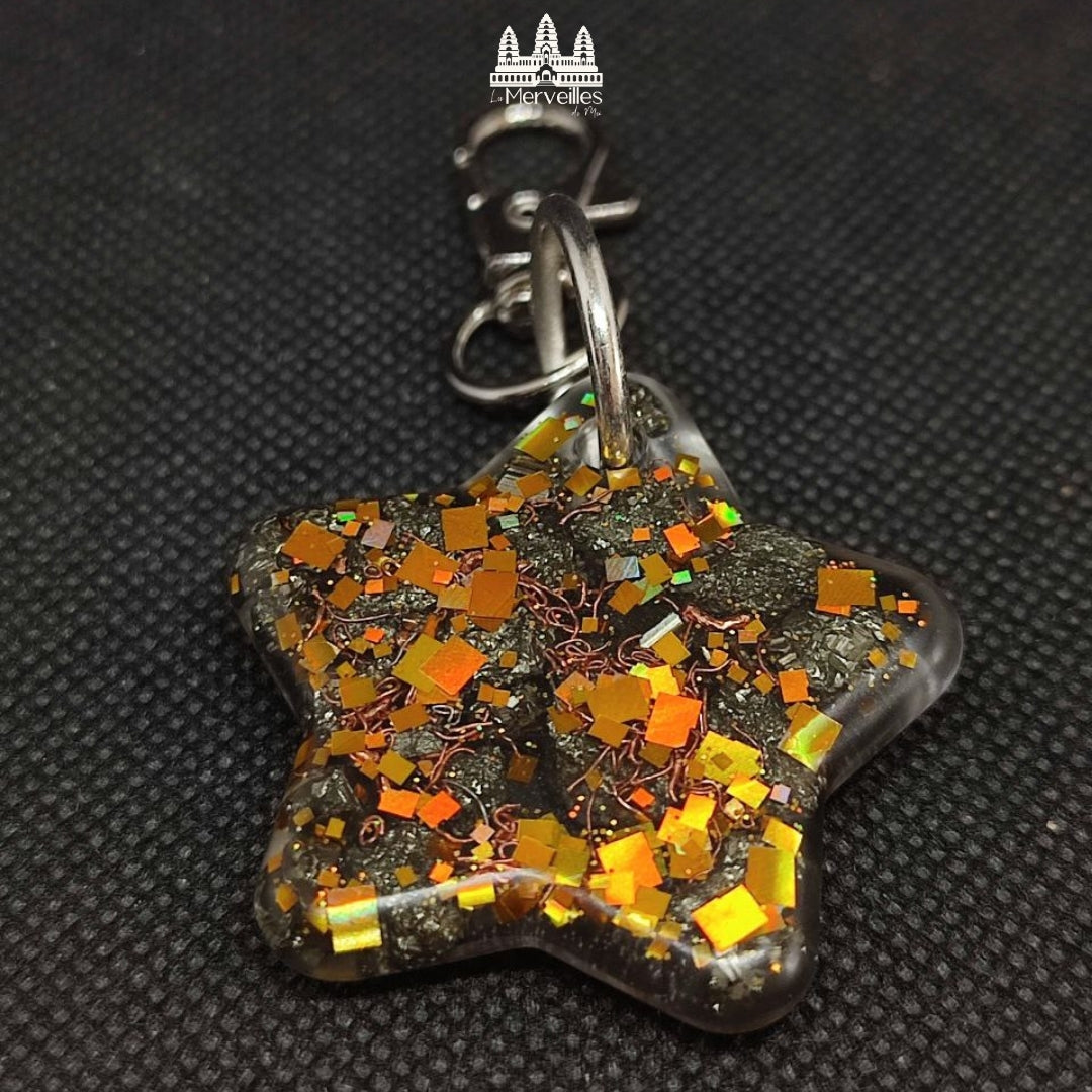 Porte-clé Orgonite – Pyrite