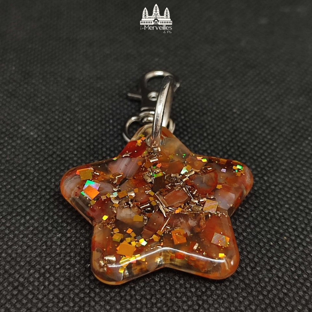 Porte-clé Orgonite – Cornaline