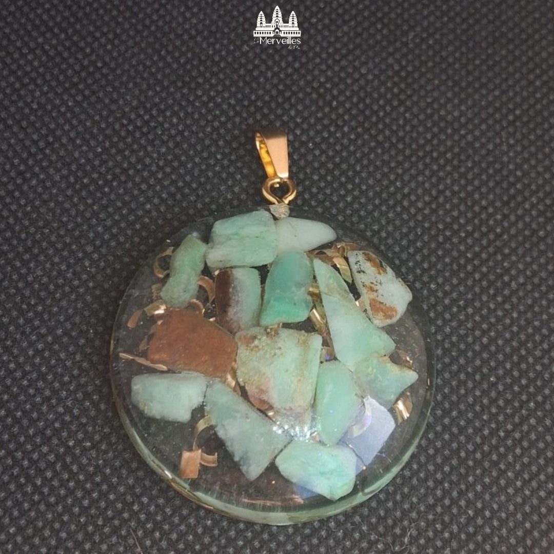 Pendentif Orgonite – Chrysoprase