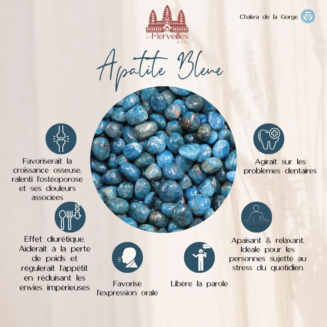 Orgonite cône – Cornaline, Howlite & Apatite bleue du Brésil