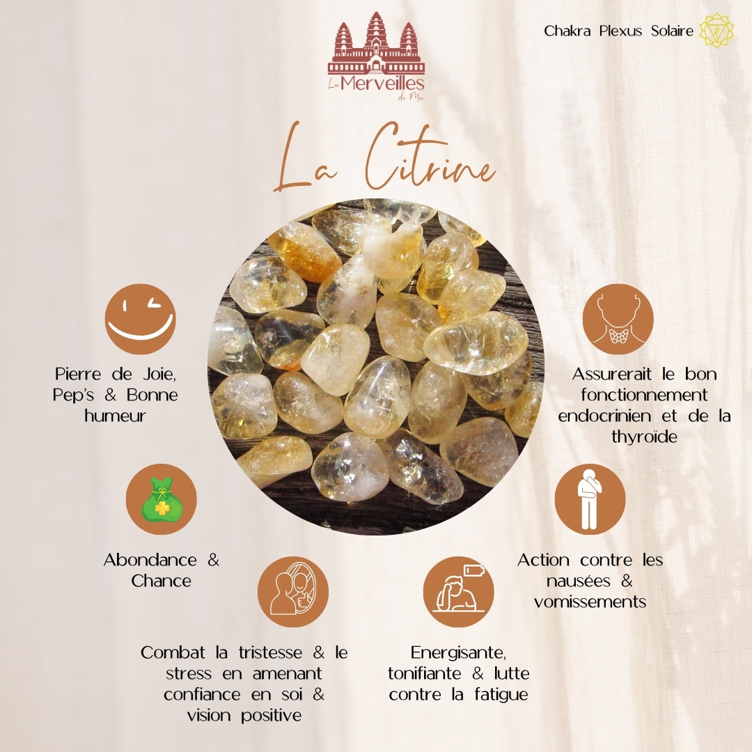 Orgonite cône – Citrine, Labradorite & Paillettes dorées