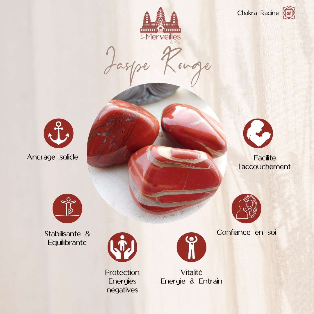 Pendule Orgonite – Jaspe Rouge (Grand Format)
