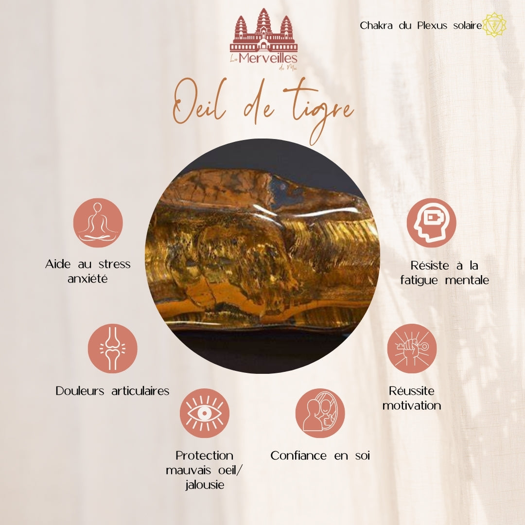 Mini Orgonite Pyramidale au Nombre d’Or – Œil de Tigre & Écorce d’Eucalyptus