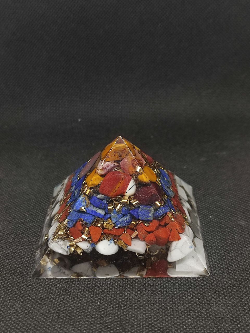 Orgonite pyramidale Nombre d'Or