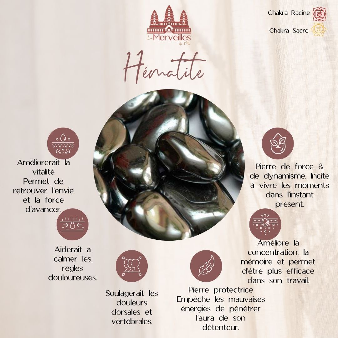 Pendentif orgonite Hematite & quartz rose ( Petit format )