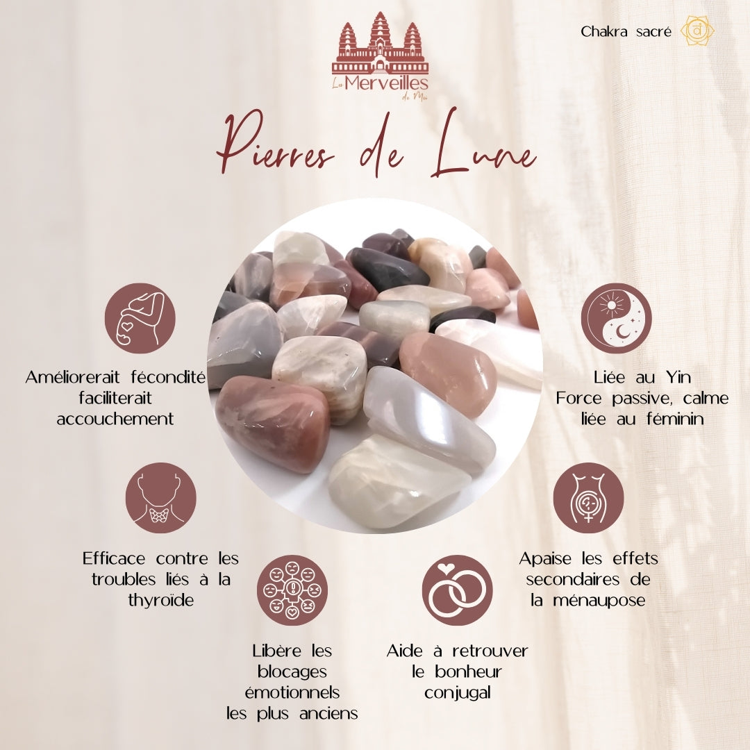 Pendule Orgonite – Pierre de Lune (Grand Format)