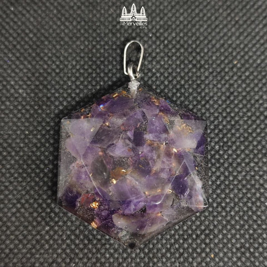 Pendentif Orgonite – Améthyste