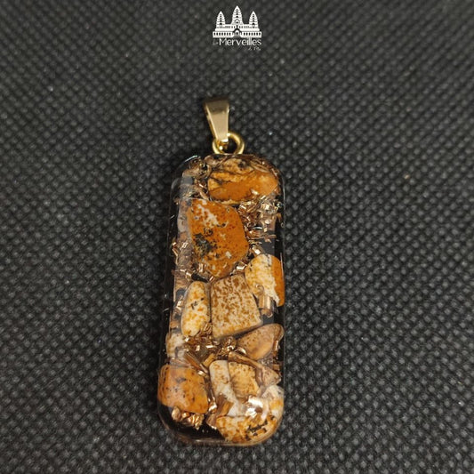 Pendentif Orgonite – Jaspe Paysage
