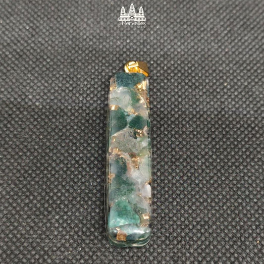 Pendentif Orgonite Amulette – Agate Arbre d’Inde