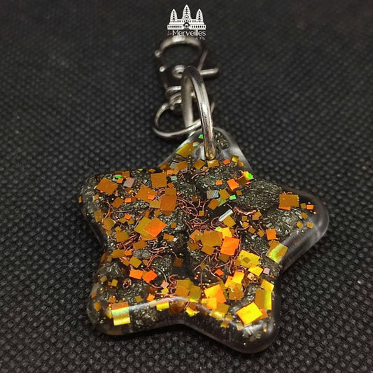 Porte-clé Orgonite – Pyrite