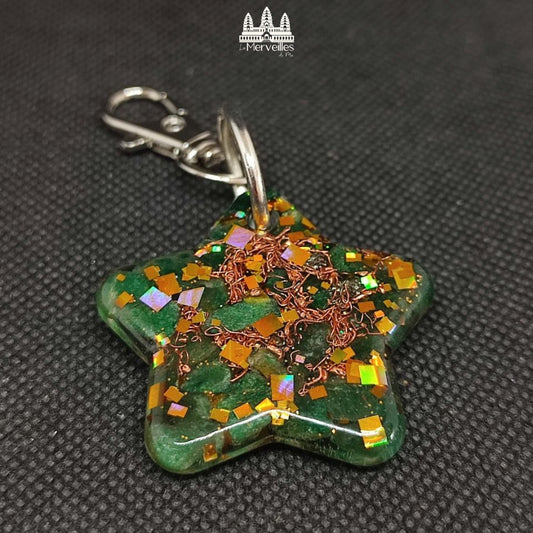 Porte-clé Orgonite – Aventurine Verte