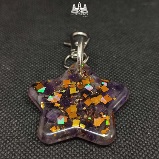 Porte-clé Orgonite – Améthyste