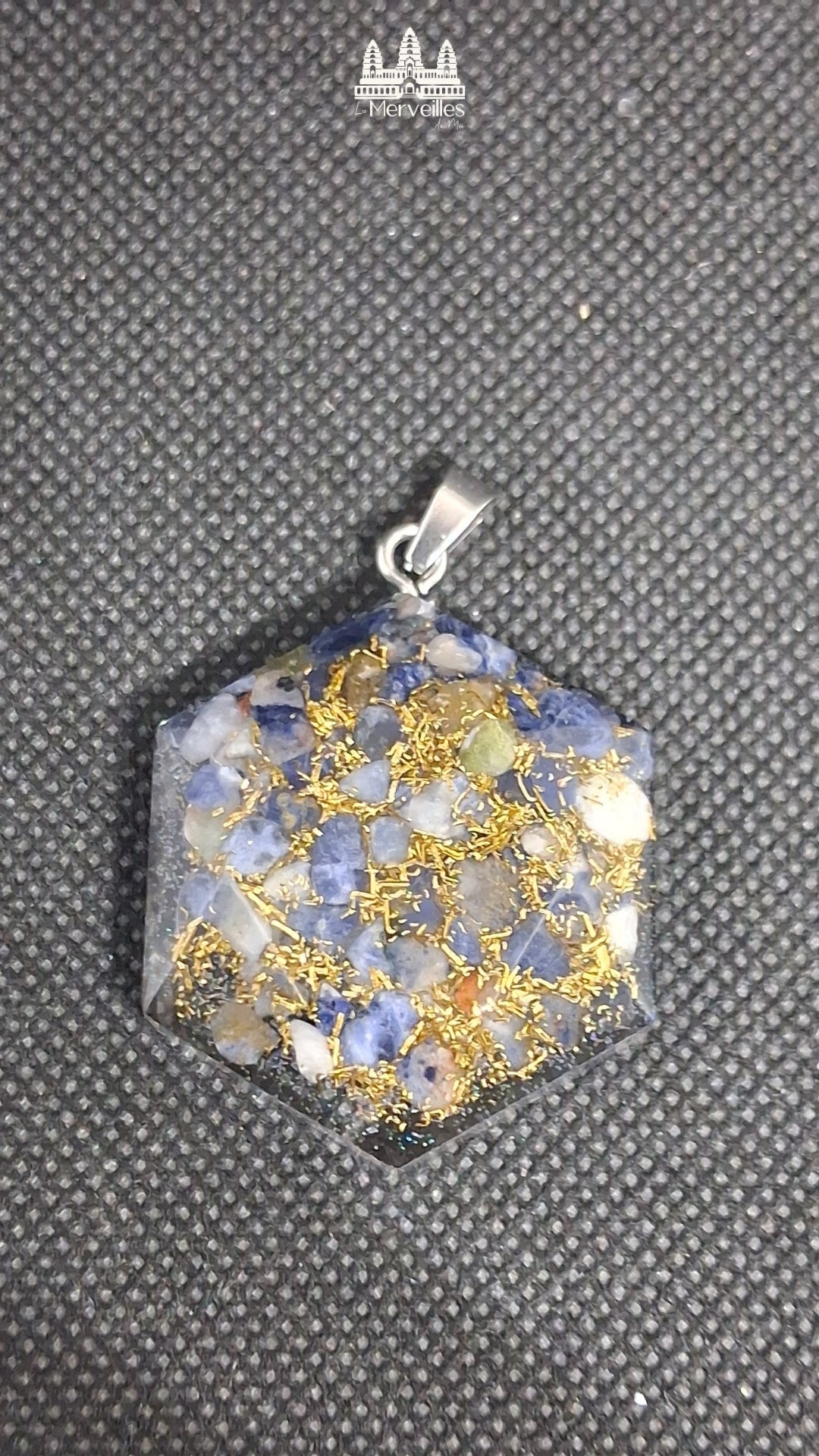 Pendentif Orgonite (Grand Format) – Sodalite