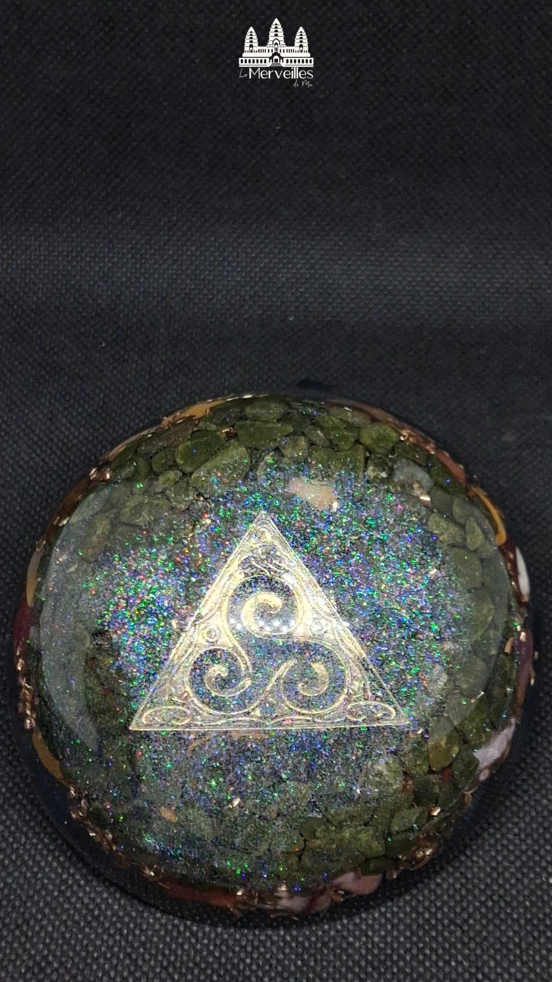 Orgonite Dôme – Équilibre & Vitalité (Triskel)