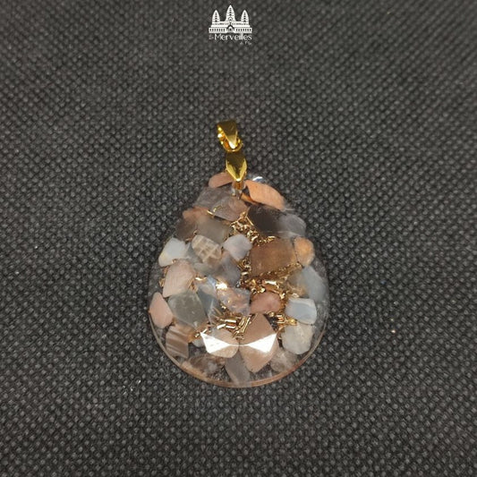 Pendentif Orgonite Pierres de Lune [Grand format]