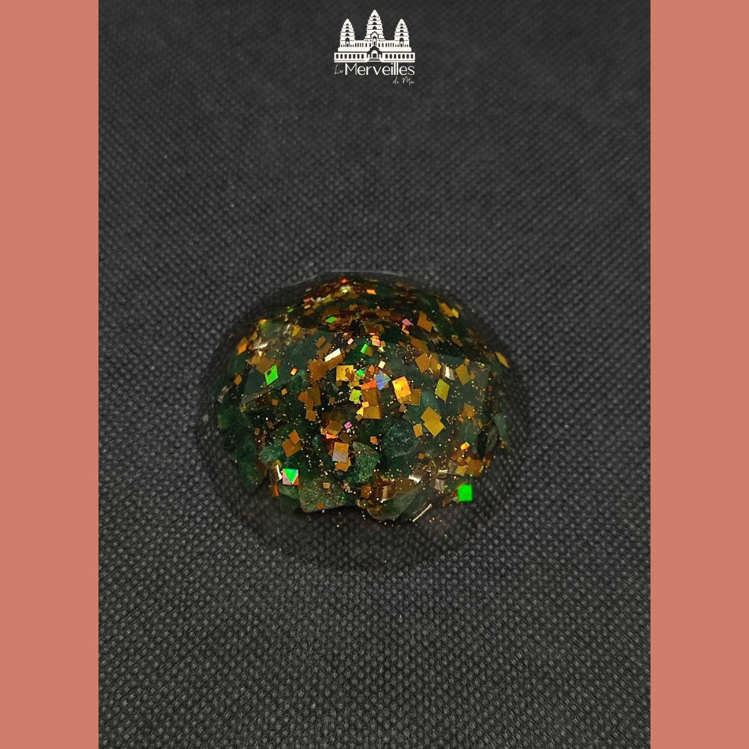 Orgonite demi sphère pyramidale
