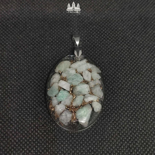 Pendentif orgonite Amazonite ( Grande format )