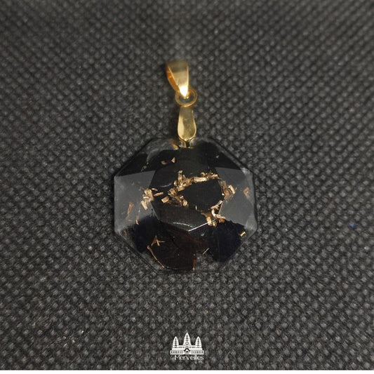 Pendentif orgonite Tourmaline Noire ( Petit format )