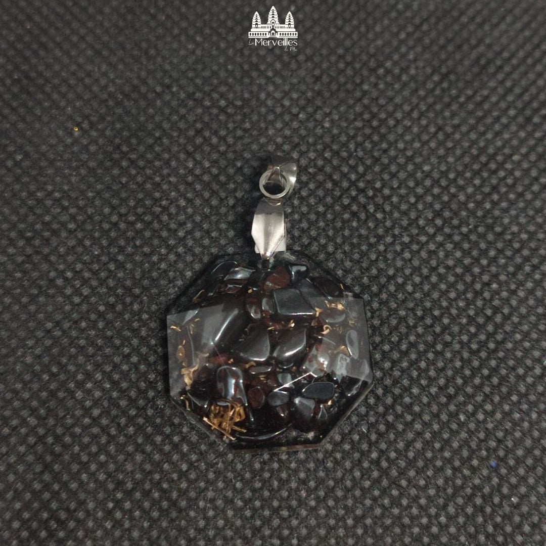 Pendentif orgonite Hématite ( Petit format)