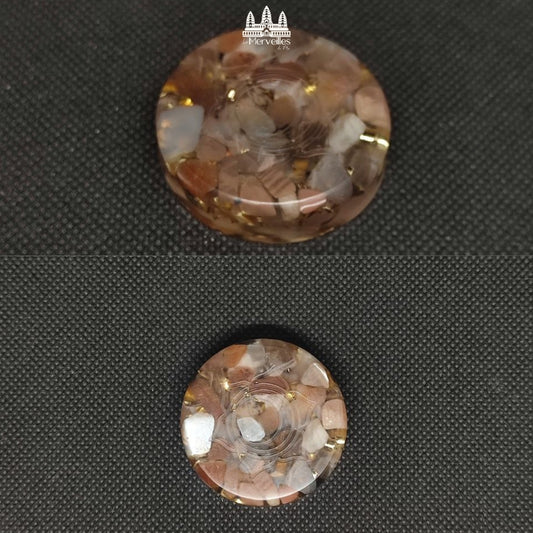 Orgonite de poche Pierres de Lune / symbole Chakra Sacré