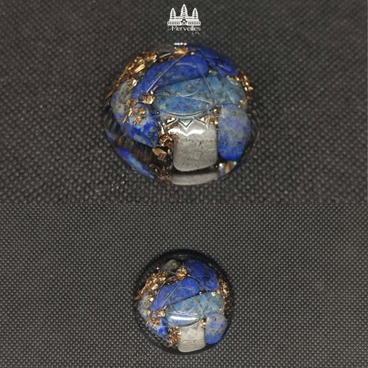 Orgonite de poche Lapis Lazuli / symbole Chakra Gorge