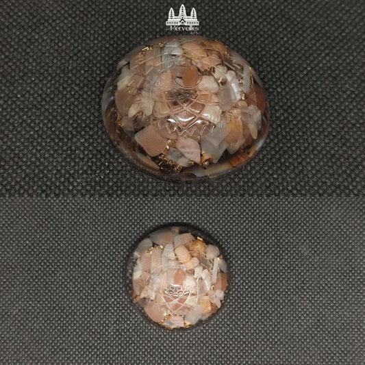 Orgonite de poche Pierres de Lune Symbole Chakra couronne
