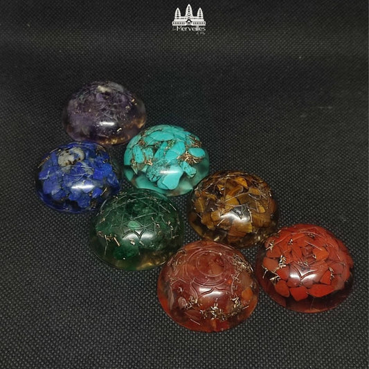 Coffret Orgonites de poche 7 chakras