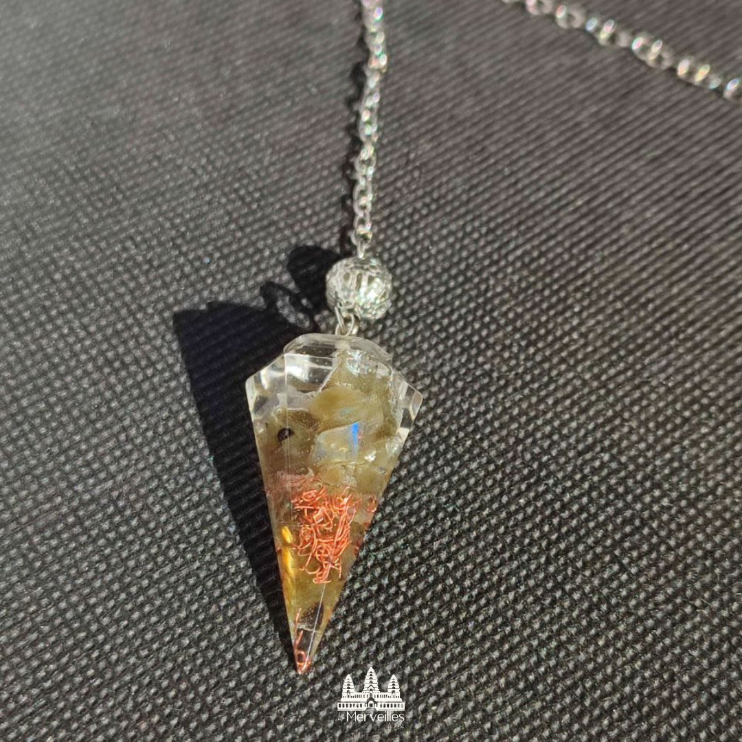 Pendule Orgonite – Labradorite (Petit Format)