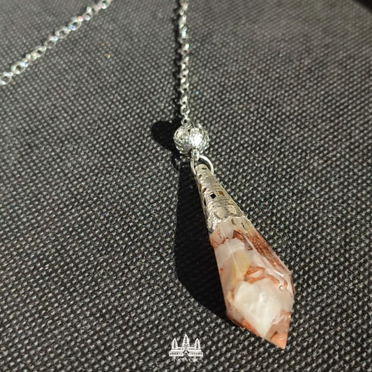 Pendule Orgonite – Pierre de Lune (Petit Format)