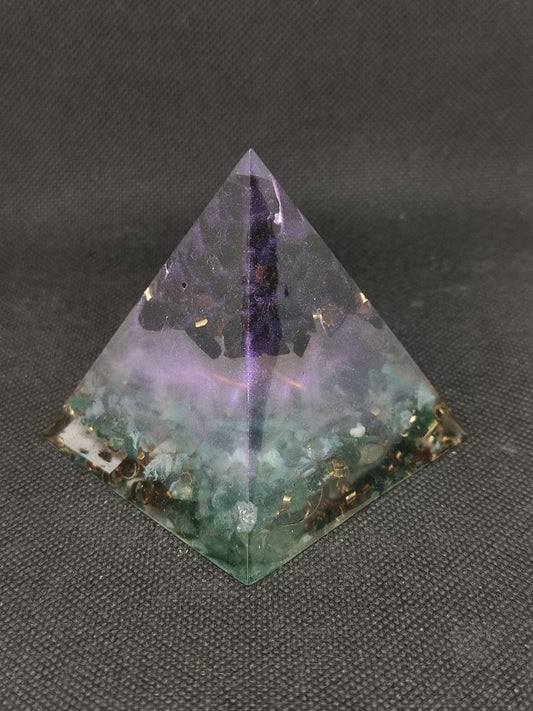 Orgonite Pyramidale effet arbre de Vie
